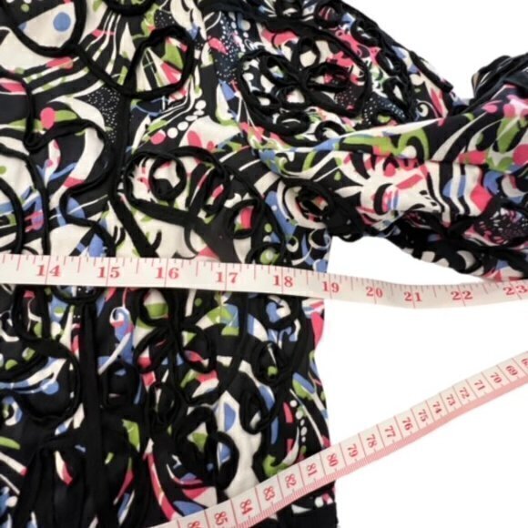 Trenz by‎ Theresa Renz Jacket Blazer Small Lined 3/4 Sleeve Embellish Career EUC - Picture 11 of 14